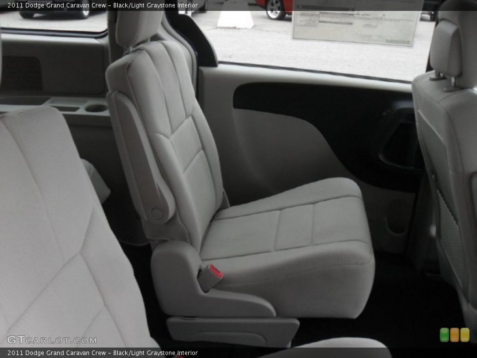 Black/Light Graystone Interior Photo for the 2011 Dodge Grand Caravan Crew #43354335