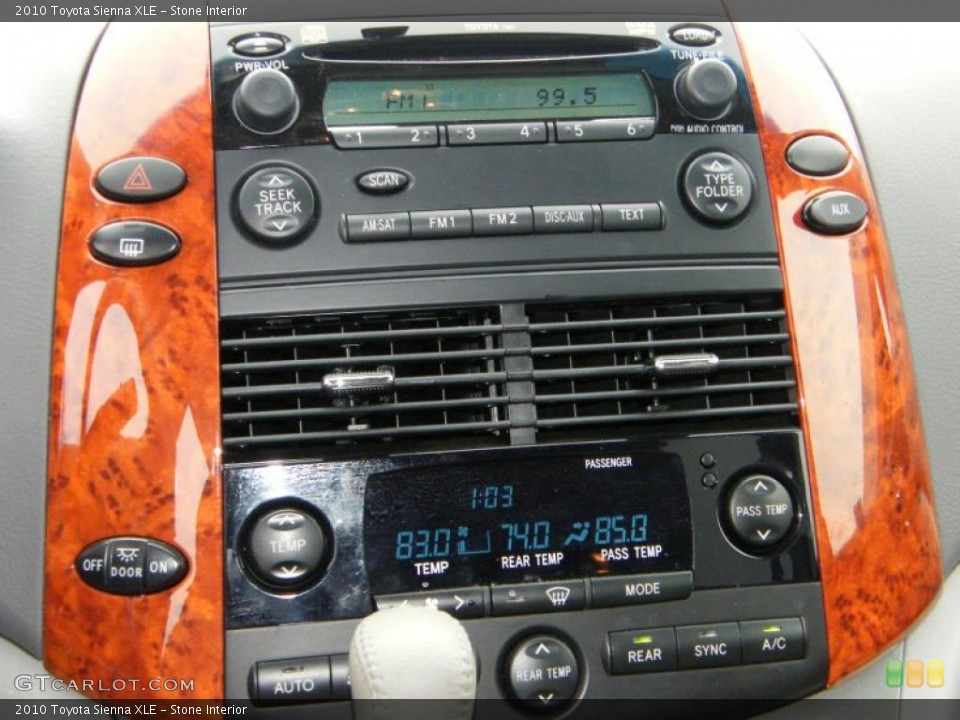 Stone Interior Controls for the 2010 Toyota Sienna XLE #43354595