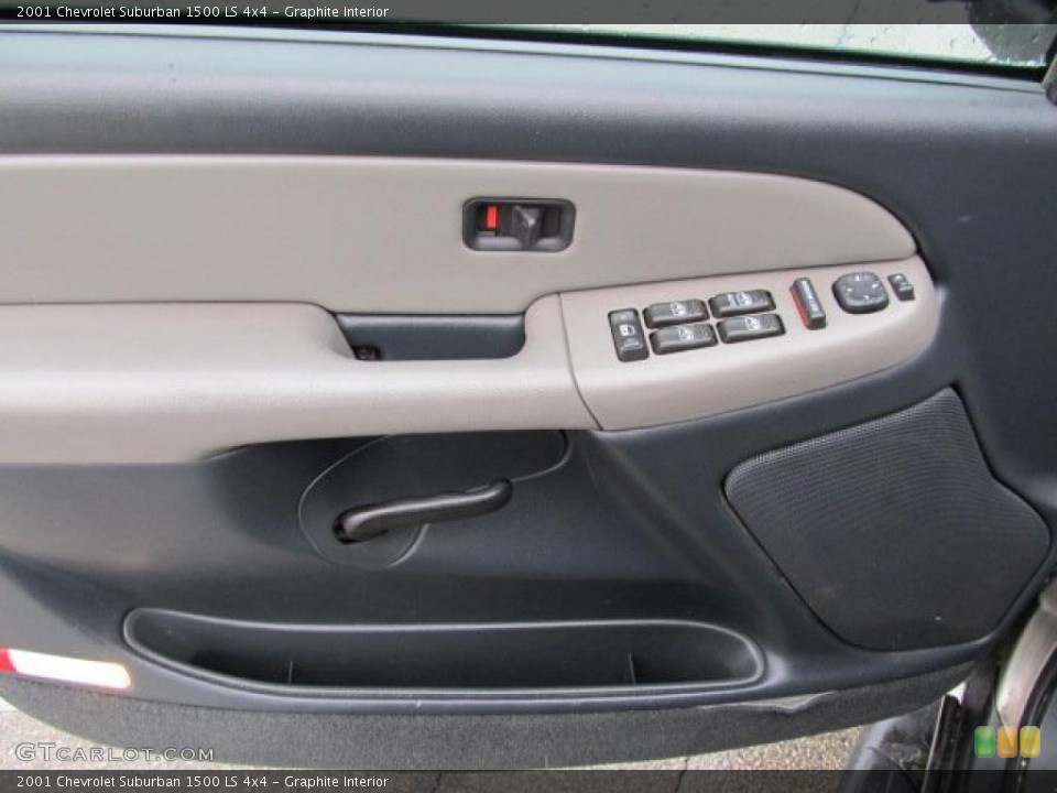 Graphite Interior Door Panel for the 2001 Chevrolet Suburban 1500 LS 4x4 #43356447