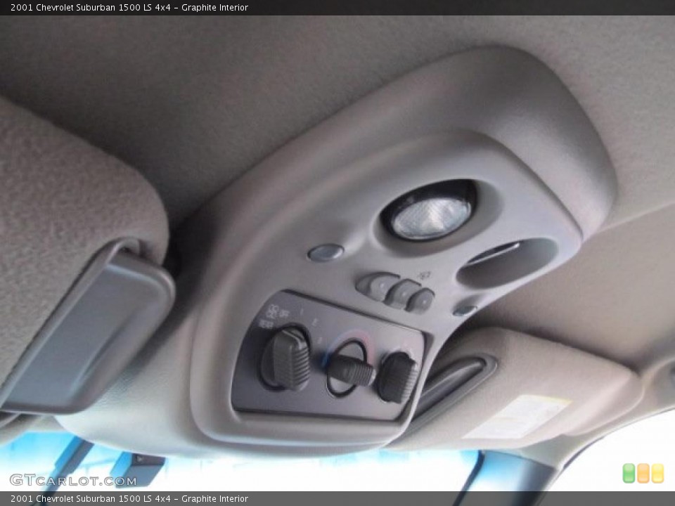 Graphite Interior Controls for the 2001 Chevrolet Suburban 1500 LS 4x4 #43356463