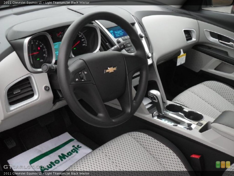 Light Titanium/Jet Black Interior Navigation for the 2011 Chevrolet Equinox LS #43356527