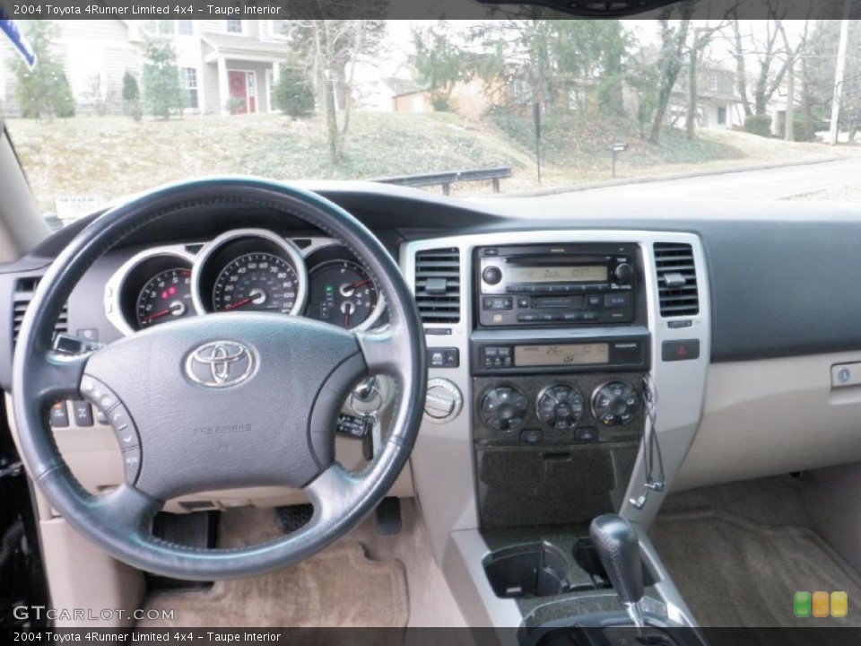 Taupe Interior Dashboard for the 2004 Toyota 4Runner Limited 4x4 #43358319