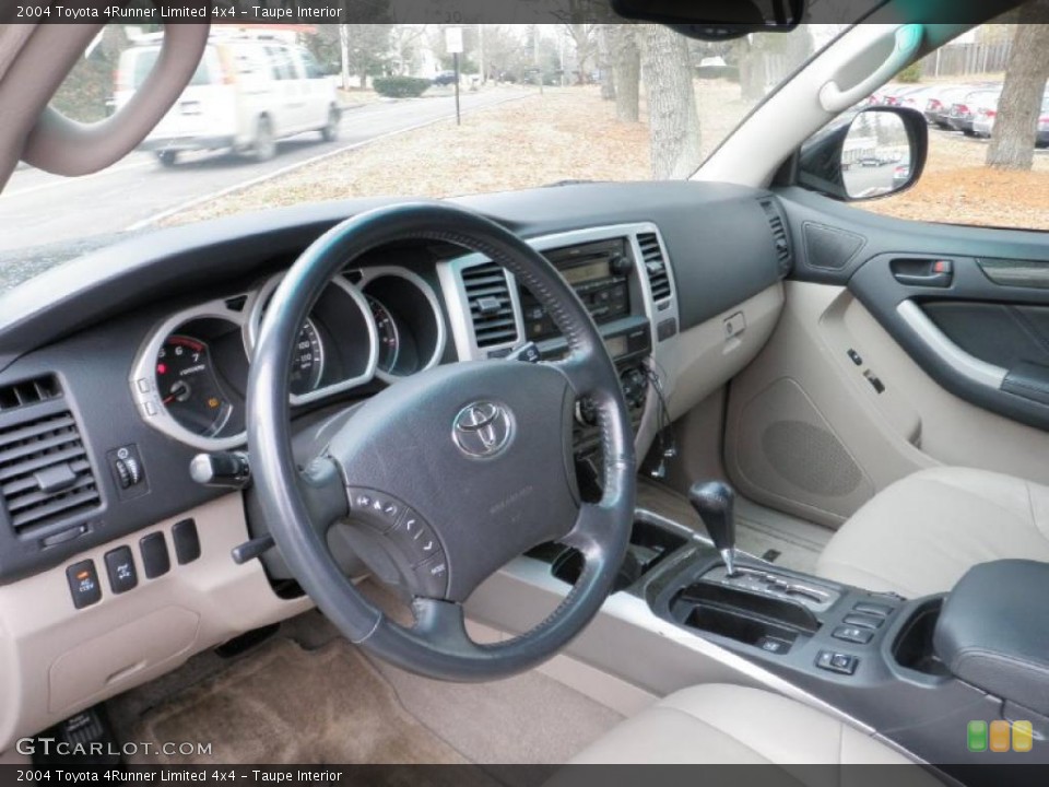 Taupe Interior Dashboard for the 2004 Toyota 4Runner Limited 4x4 #43358407