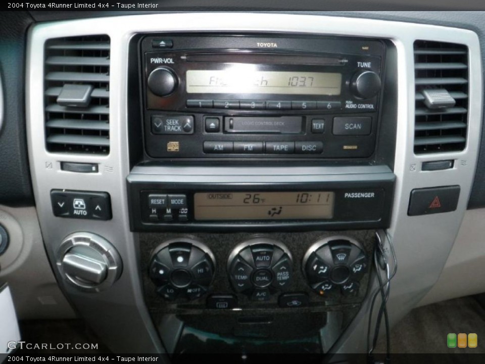 Taupe Interior Controls for the 2004 Toyota 4Runner Limited 4x4 #43358459