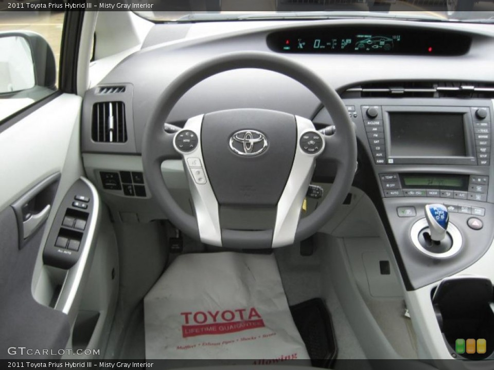 Misty Gray Interior Steering Wheel for the 2011 Toyota Prius Hybrid III #43359491
