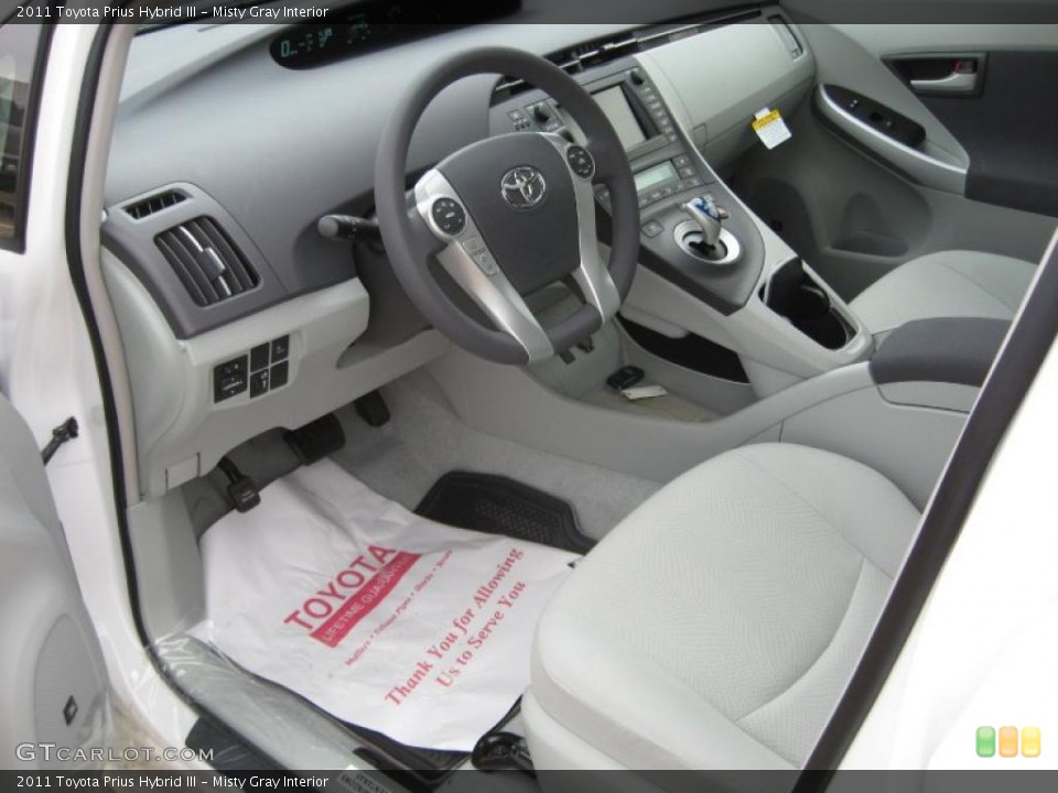 Misty Gray Interior Photo for the 2011 Toyota Prius Hybrid III #43359519