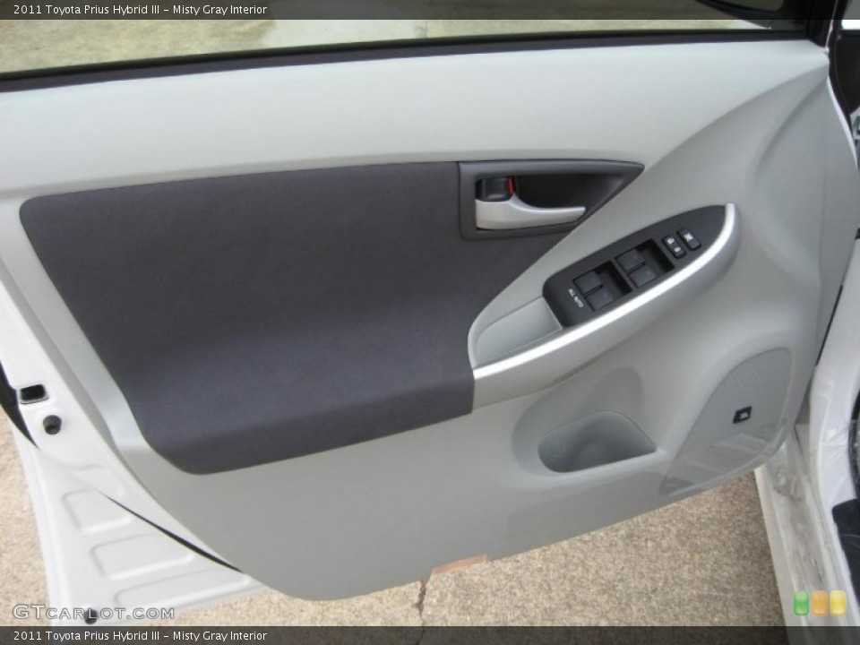 Misty Gray Interior Door Panel for the 2011 Toyota Prius Hybrid III #43359535