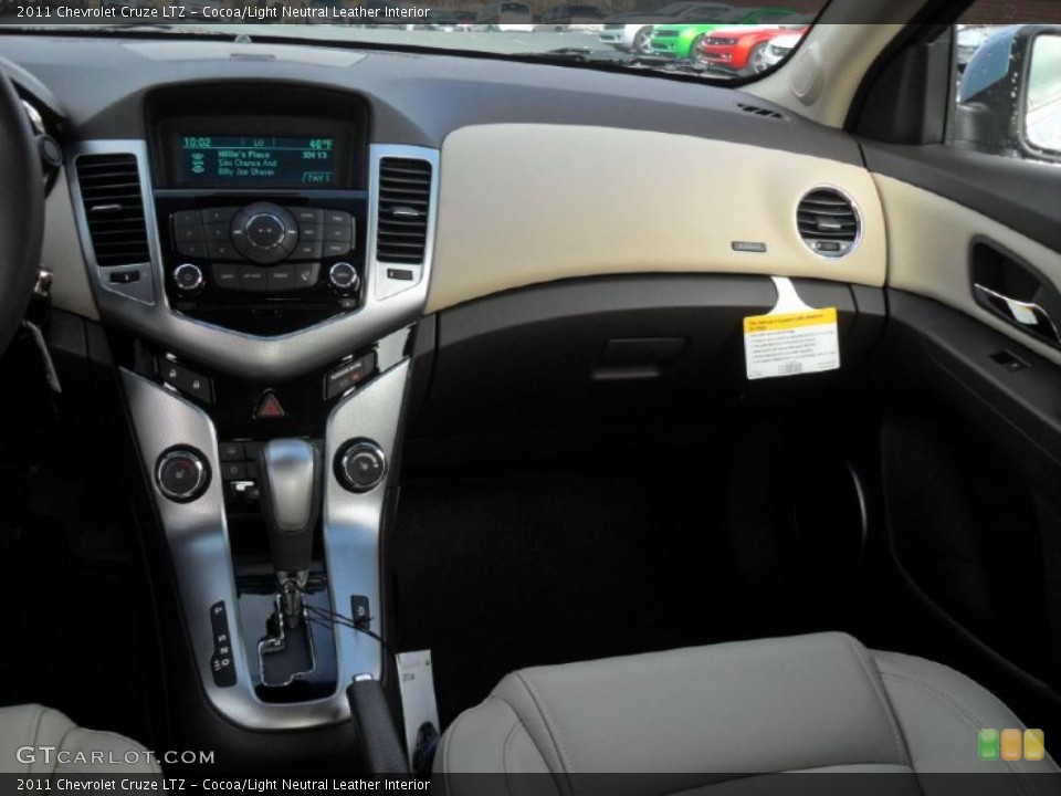 Cocoa/Light Neutral Leather Interior Dashboard for the 2011 Chevrolet Cruze LTZ #43361503