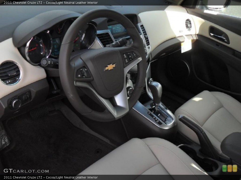 Cocoa/Light Neutral Leather Interior Prime Interior for the 2011 Chevrolet Cruze LTZ #43361675