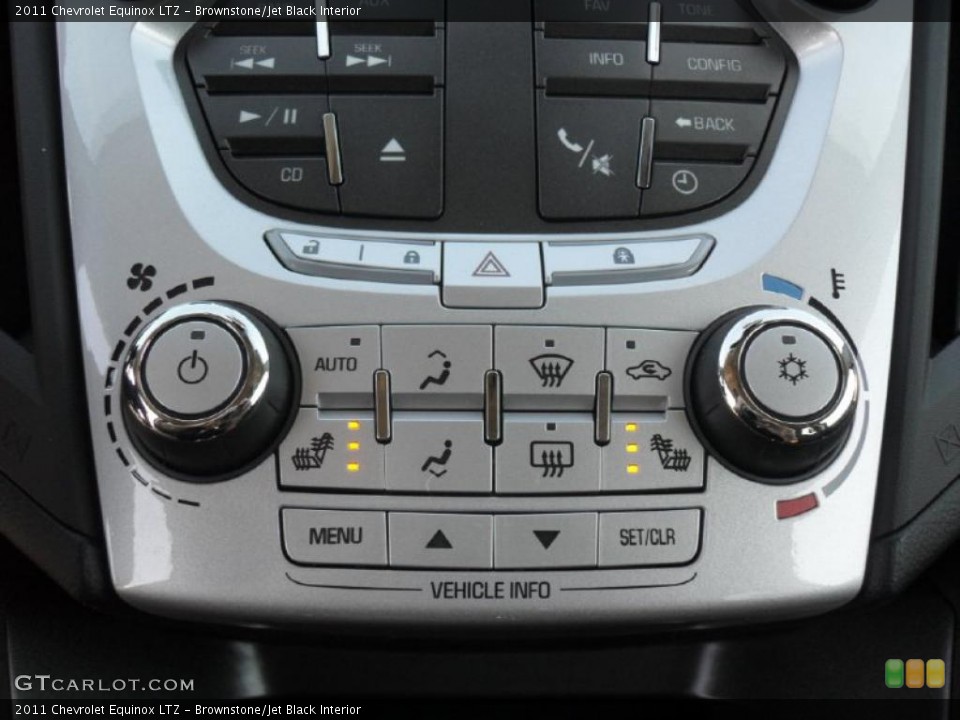 Brownstone/Jet Black Interior Controls for the 2011 Chevrolet Equinox LTZ #43362291