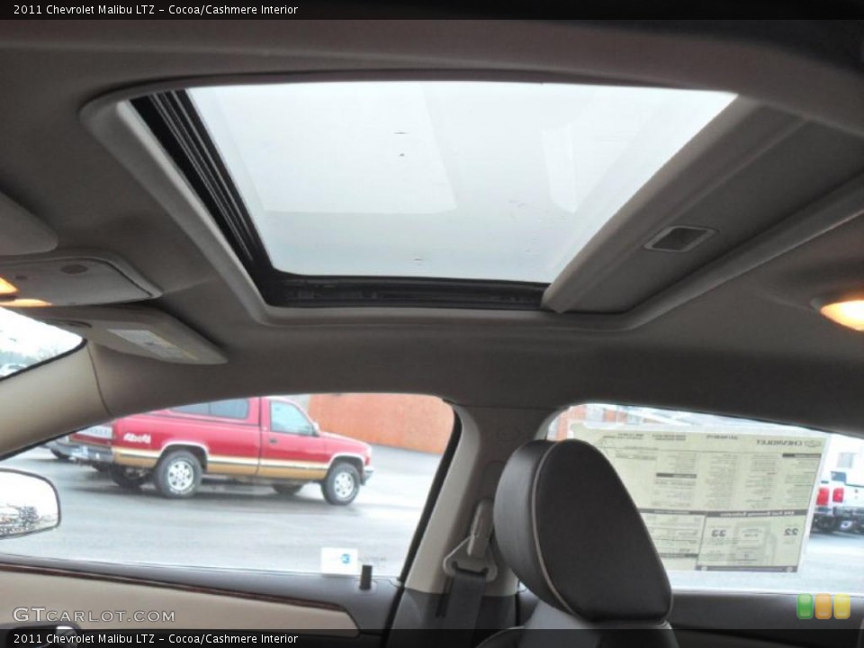 Cocoa/Cashmere Interior Sunroof for the 2011 Chevrolet Malibu LTZ #43362666