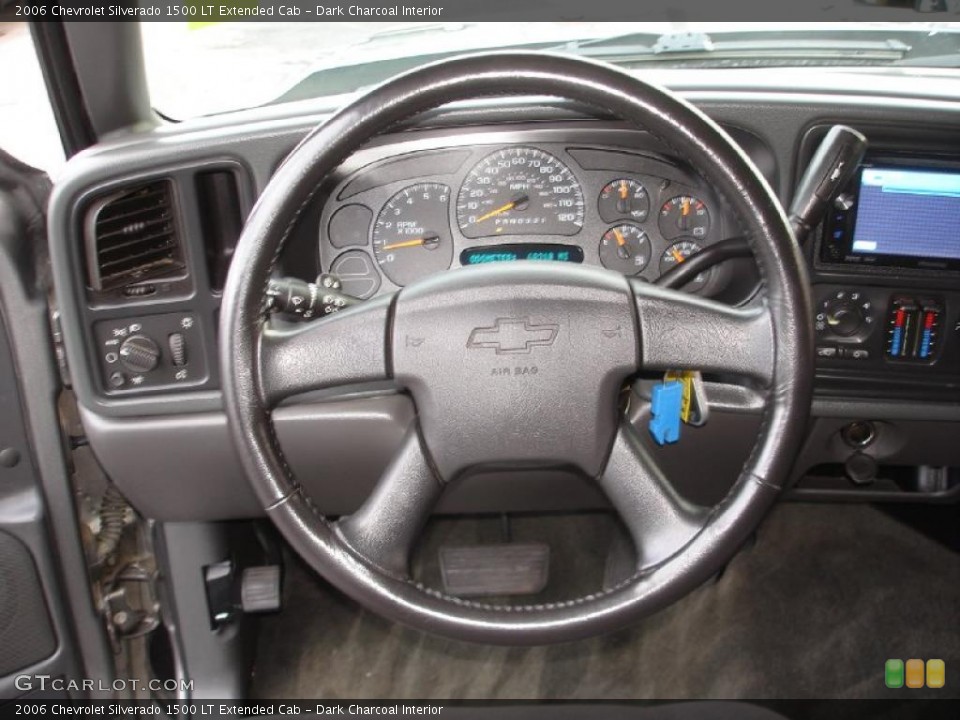 Dark Charcoal Interior Steering Wheel for the 2006 Chevrolet Silverado 1500 LT Extended Cab #43363127