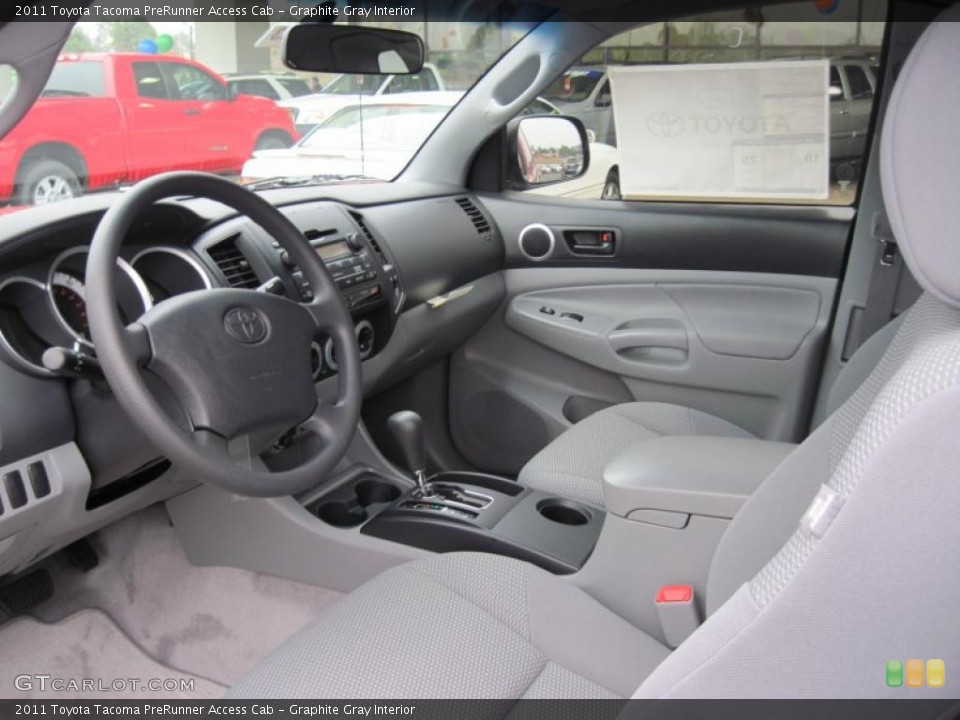 Graphite Gray Interior Photo for the 2011 Toyota Tacoma PreRunner Access Cab #43364132