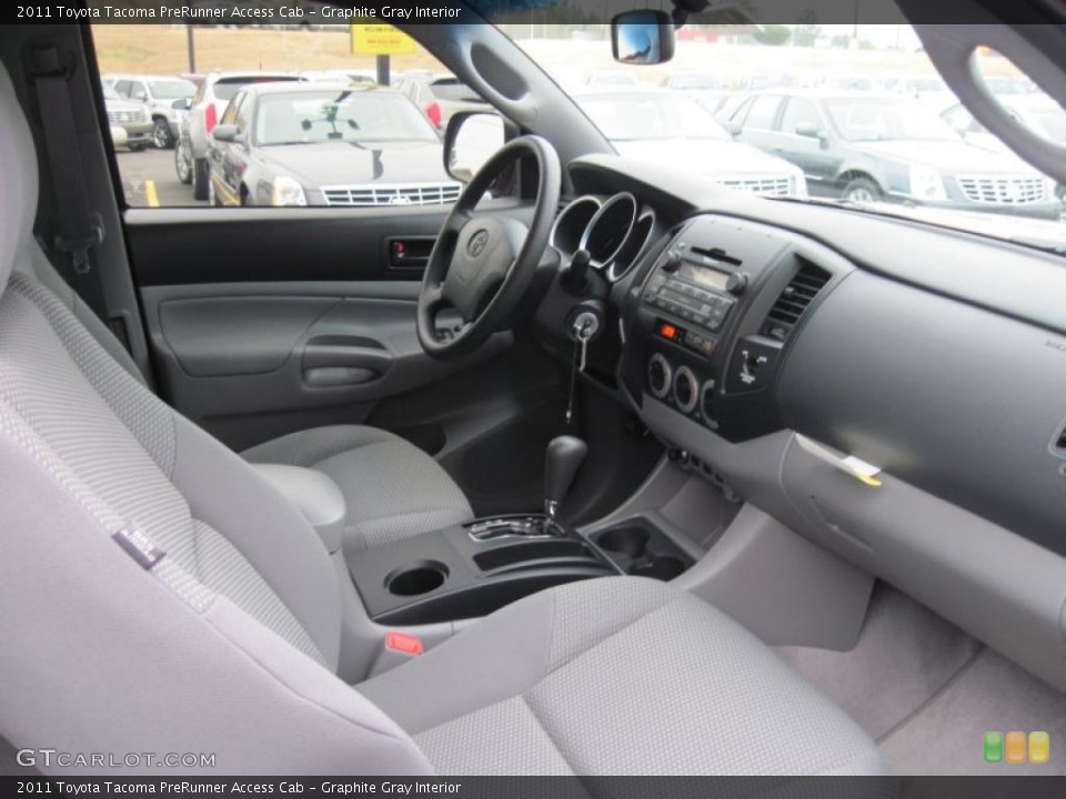 Graphite Gray Interior Photo for the 2011 Toyota Tacoma PreRunner Access Cab #43364284