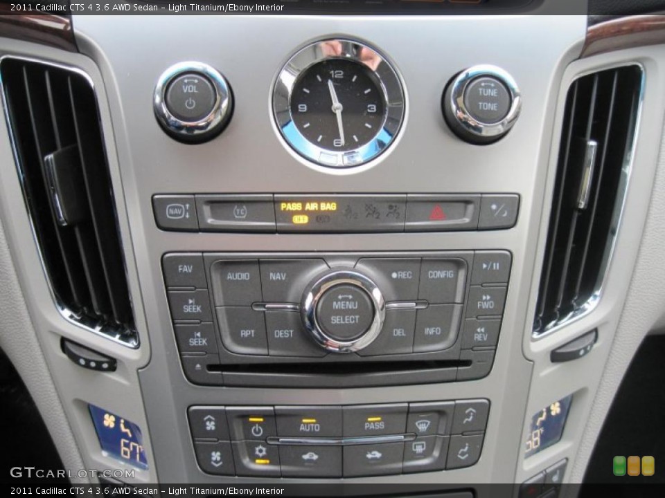 Light Titanium/Ebony Interior Controls for the 2011 Cadillac CTS 4 3.6 AWD Sedan #43366136