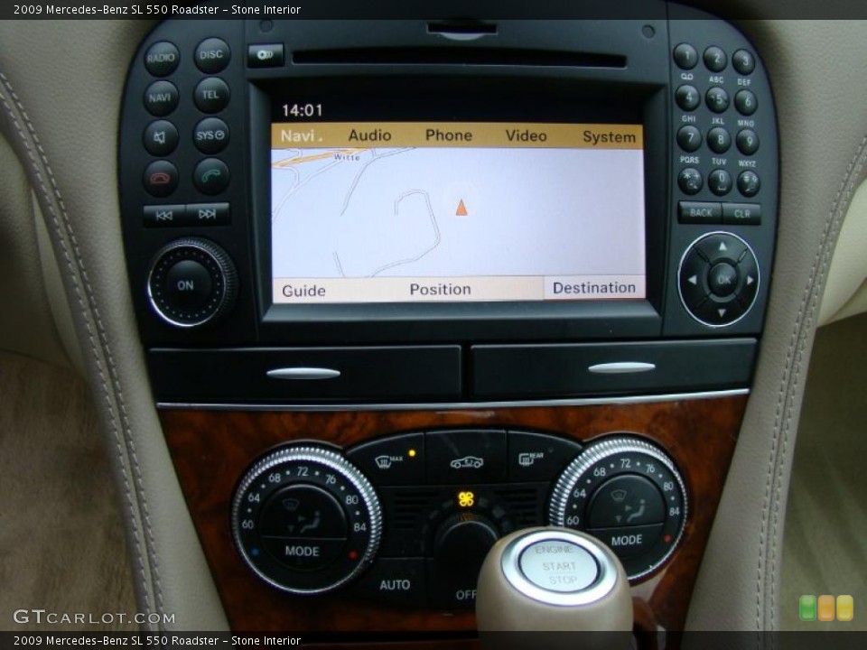 Stone Interior Navigation for the 2009 Mercedes-Benz SL 550 Roadster #43367612