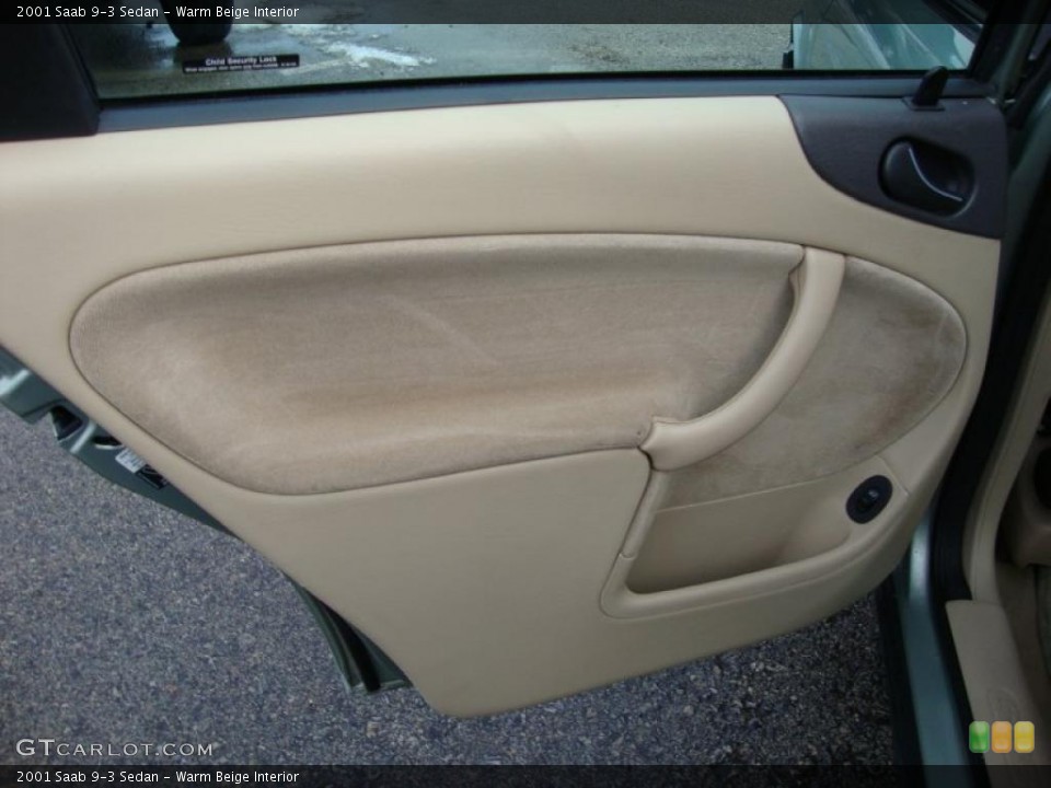 Warm Beige Interior Door Panel for the 2001 Saab 9-3 Sedan #43369784