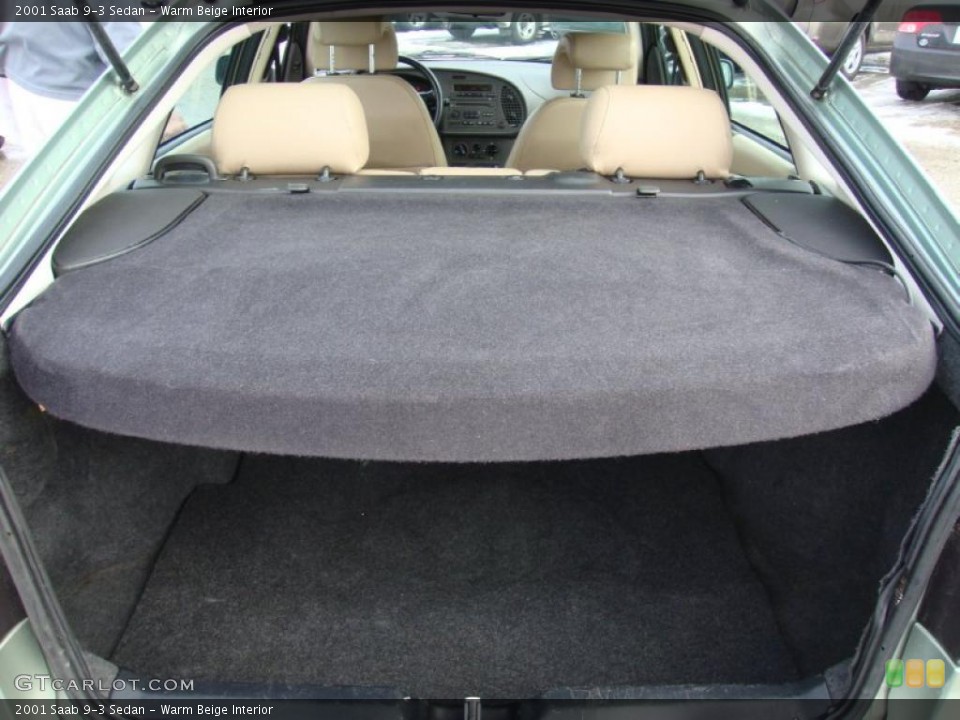 Warm Beige Interior Trunk for the 2001 Saab 9-3 Sedan #43369840