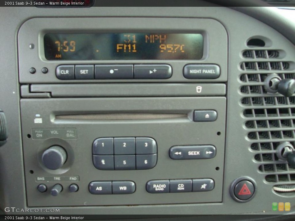 Warm Beige Interior Controls for the 2001 Saab 9-3 Sedan #43370047