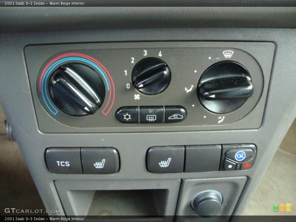 Warm Beige Interior Controls for the 2001 Saab 9-3 Sedan #43370063