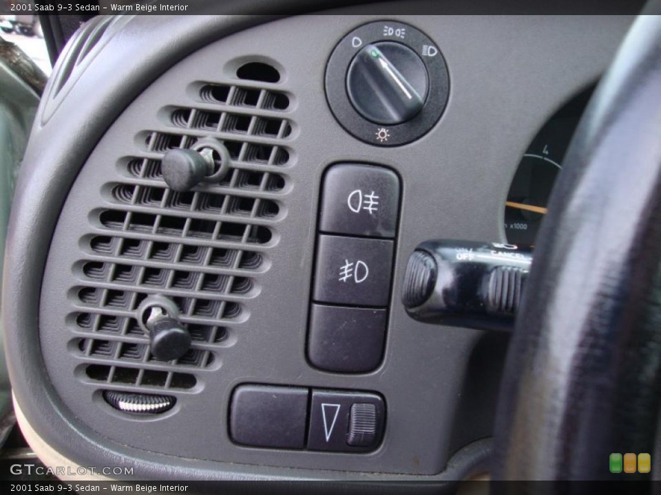 Warm Beige Interior Controls for the 2001 Saab 9-3 Sedan #43370196
