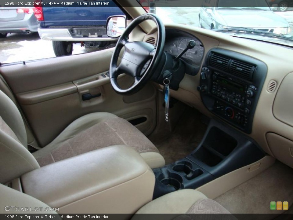 Medium Prairie Tan Interior Dashboard for the 1998 Ford Explorer XLT 4x4 #43370476