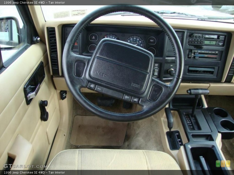 Tan Interior Steering Wheel for the 1996 Jeep Cherokee SE 4WD #43371201