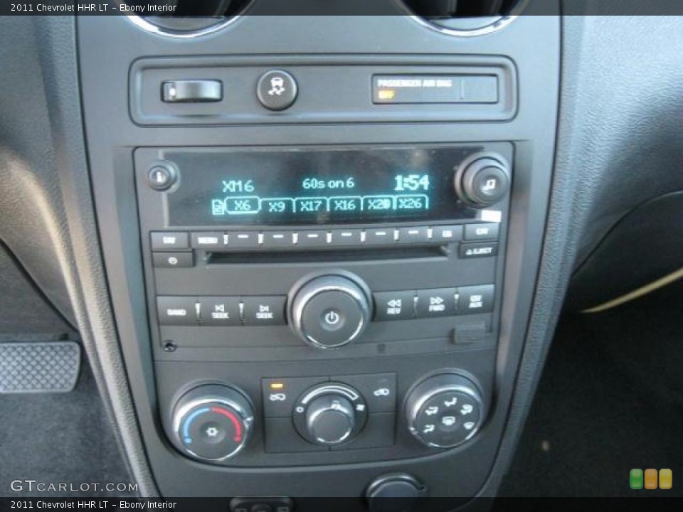 Ebony Interior Controls for the 2011 Chevrolet HHR LT #43374364