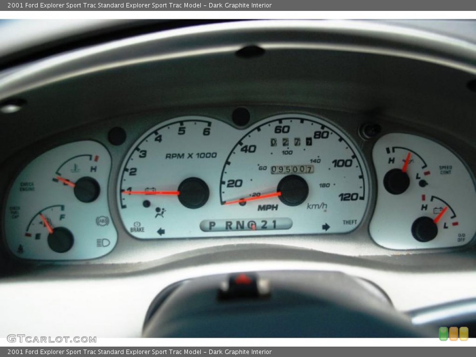 Dark Graphite Interior Gauges for the 2001 Ford Explorer Sport Trac  #43374924