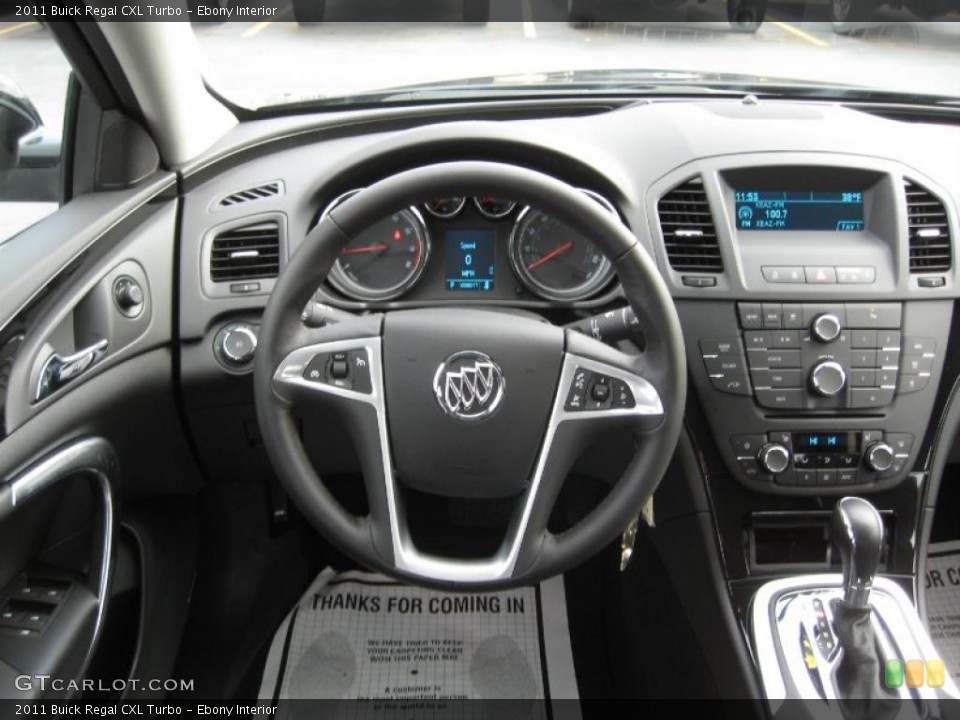 Ebony Interior Dashboard for the 2011 Buick Regal CXL Turbo #43377863