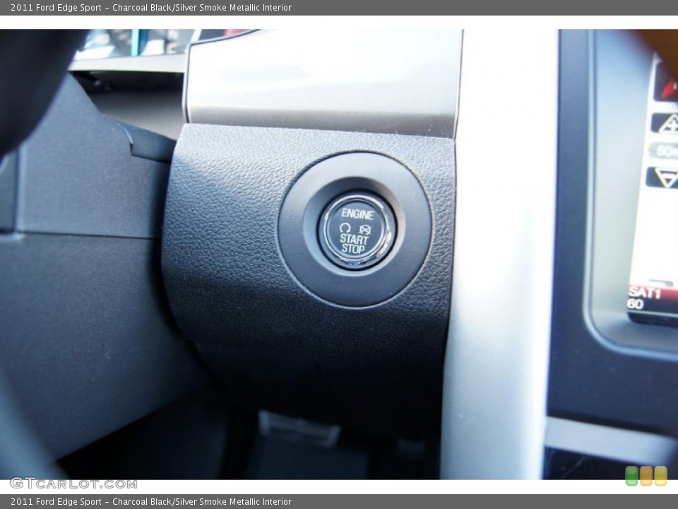 Charcoal Black/Silver Smoke Metallic Interior Controls for the 2011 Ford Edge Sport #43380103