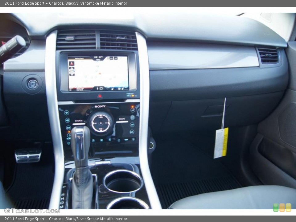 Charcoal Black/Silver Smoke Metallic Interior Dashboard for the 2011 Ford Edge Sport #43380231