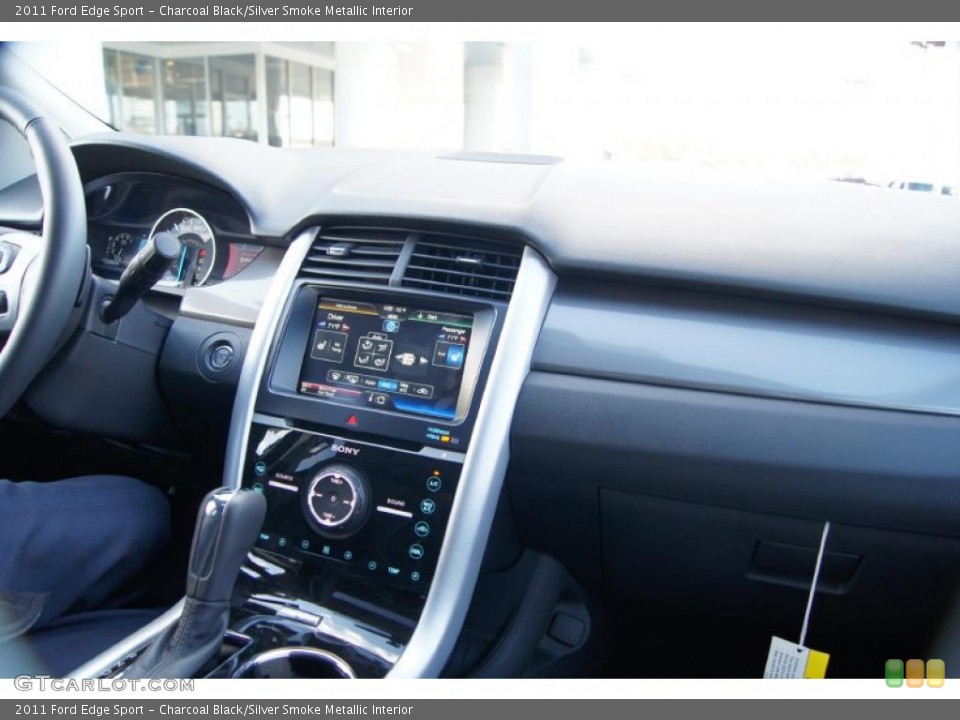Charcoal Black/Silver Smoke Metallic Interior Dashboard for the 2011 Ford Edge Sport #43380283