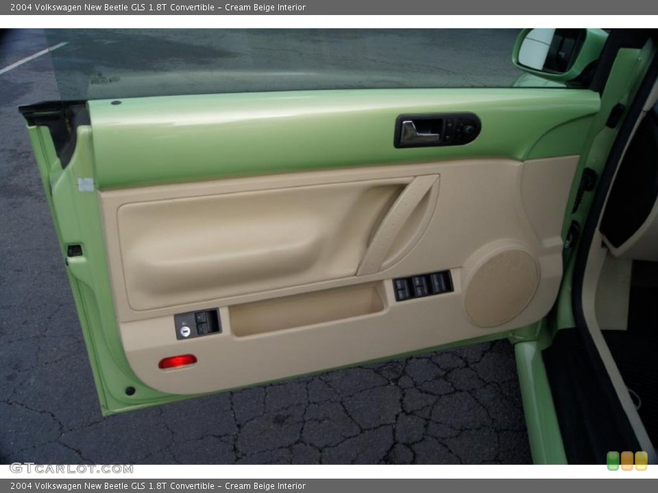 Cream Beige Interior Door Panel for the 2004 Volkswagen New Beetle GLS 1.8T Convertible #43380679