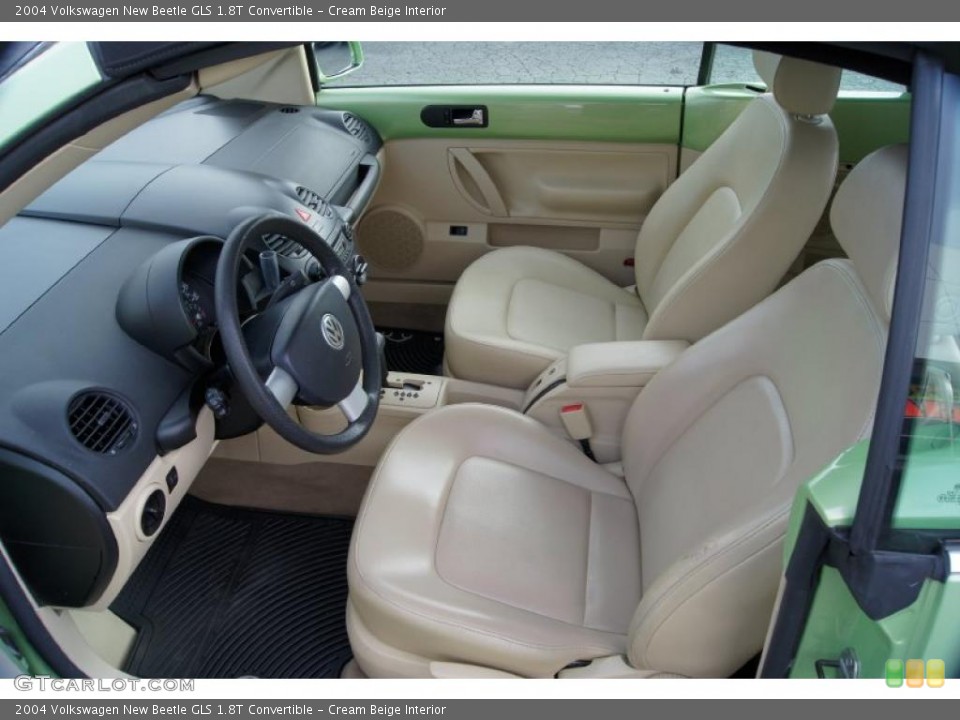 Cream Beige Interior Photo for the 2004 Volkswagen New Beetle GLS 1.8T Convertible #43380731