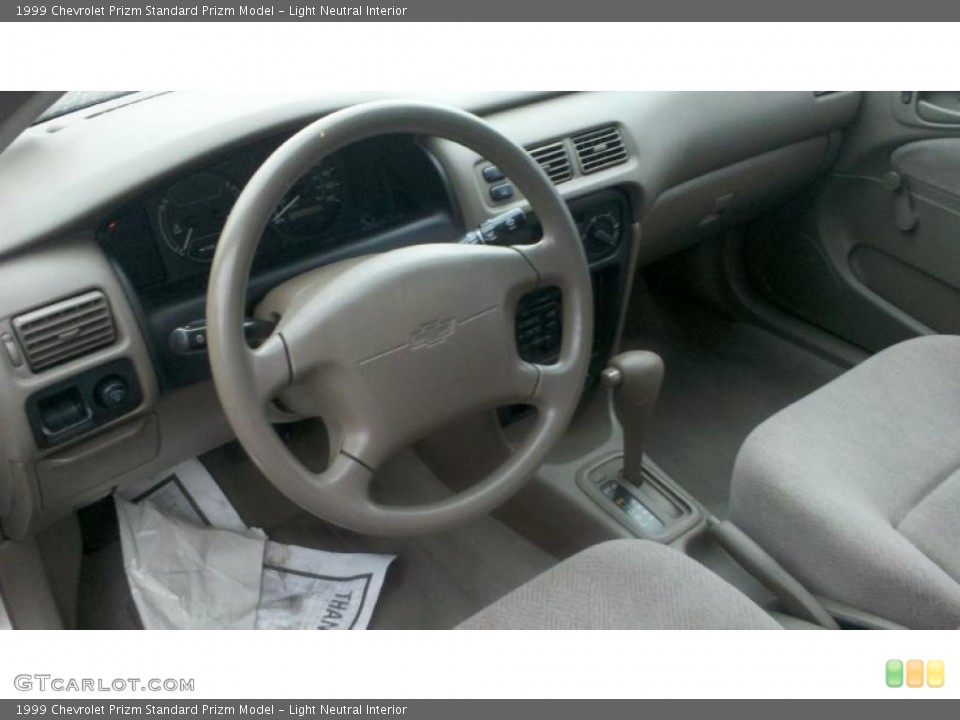 Light Neutral Interior Prime Interior for the 1999 Chevrolet Prizm  #43382111