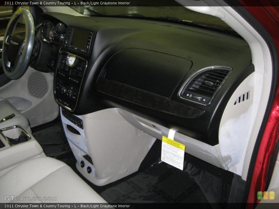Black/Light Graystone Interior Dashboard for the 2011 Chrysler Town & Country Touring - L #43382287