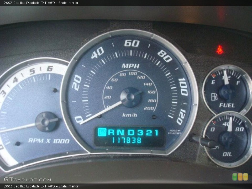 Shale Interior Gauges for the 2002 Cadillac Escalade EXT AWD #43382711