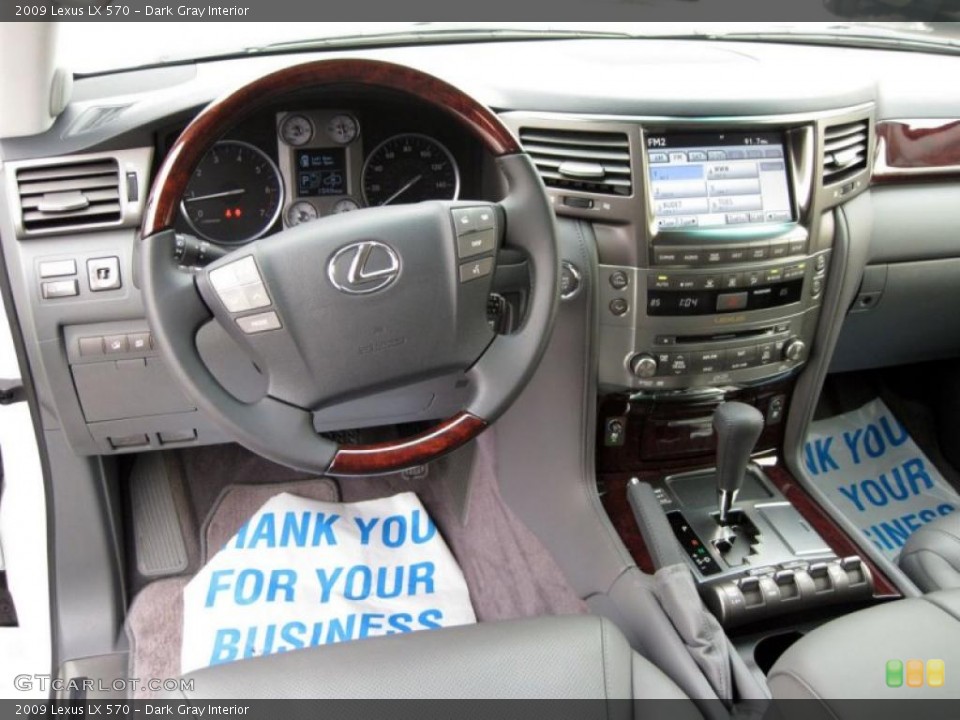 Dark Gray Interior Dashboard for the 2009 Lexus LX 570 #43382771