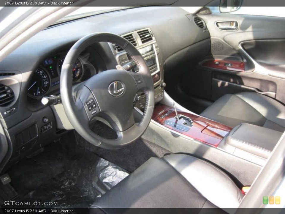 Black Interior Prime Interior for the 2007 Lexus IS 250 AWD #43383313