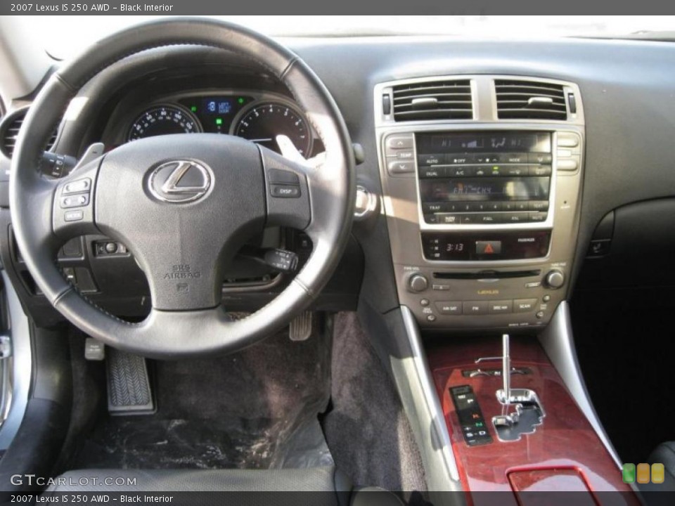 Black Interior Dashboard for the 2007 Lexus IS 250 AWD #43383330