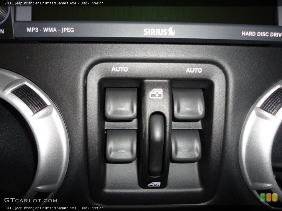 Black Interior Controls for the 2011 Jeep Wrangler Unlimited Sahara 4x4 #43388871