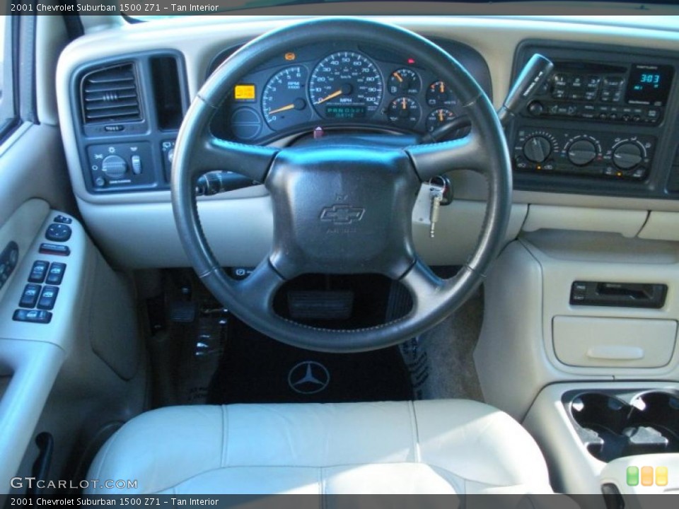 Tan Interior Dashboard for the 2001 Chevrolet Suburban 1500 Z71 #43389875