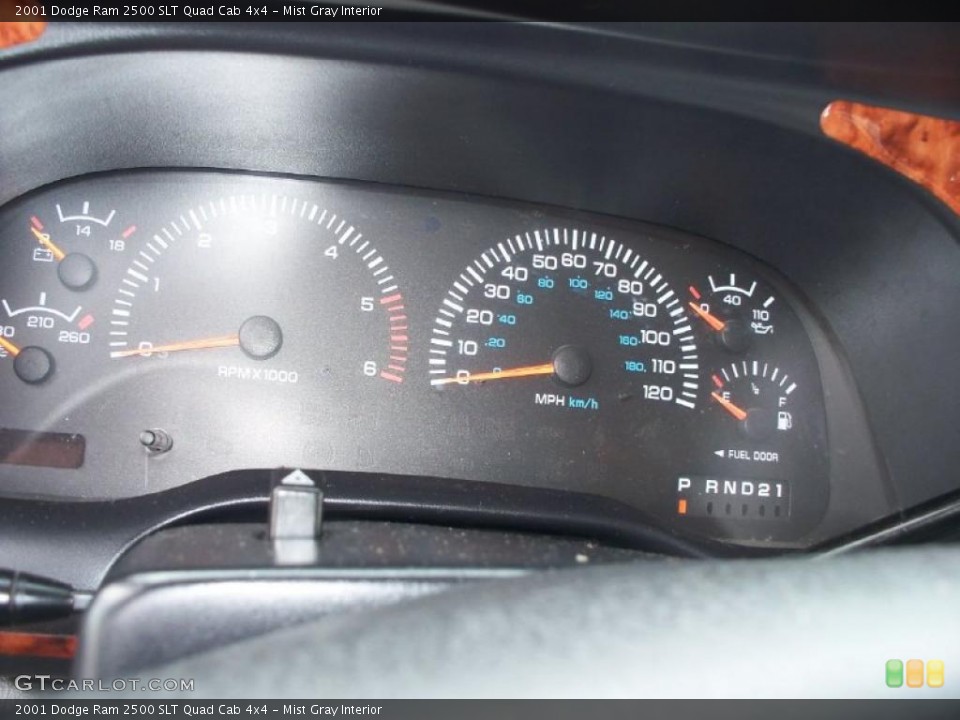 Mist Gray Interior Gauges for the 2001 Dodge Ram 2500 SLT Quad Cab 4x4 #43389955