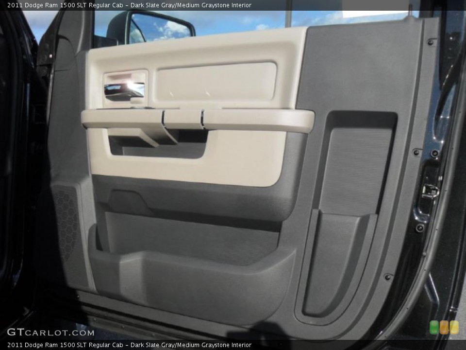 Dark Slate Gray/Medium Graystone Interior Door Panel for the 2011 Dodge Ram 1500 SLT Regular Cab #43390987