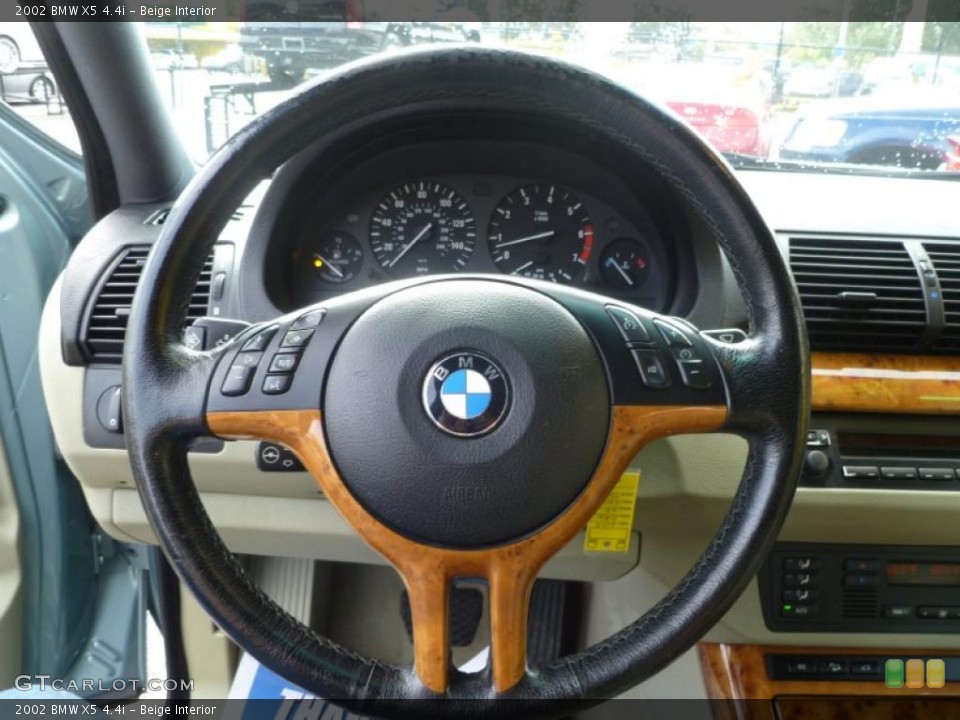 Beige Interior Steering Wheel for the 2002 BMW X5 4.4i #43393372