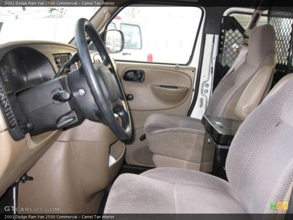 Camel Tan 2001 Dodge Ram Van Interiors