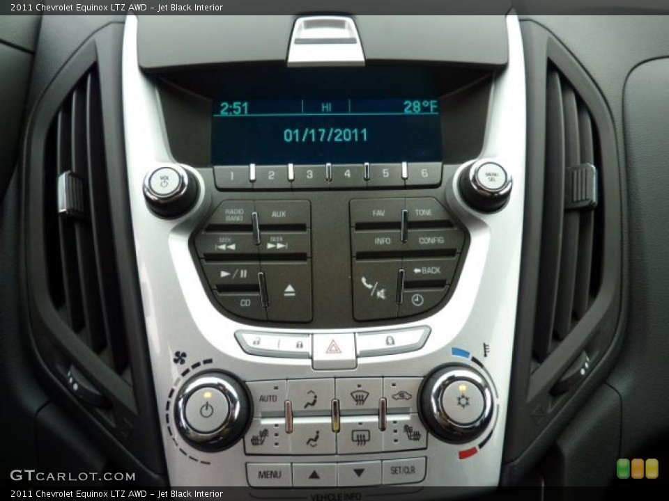 Jet Black Interior Controls for the 2011 Chevrolet Equinox LTZ AWD #43398840