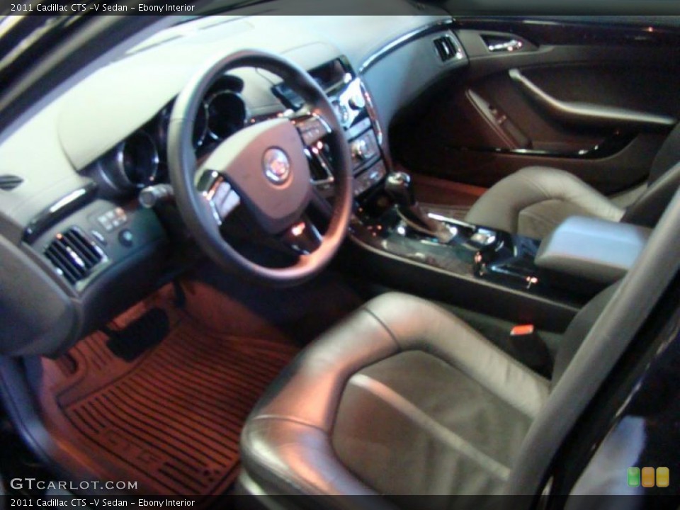 Ebony Interior Prime Interior for the 2011 Cadillac CTS -V Sedan #43399100