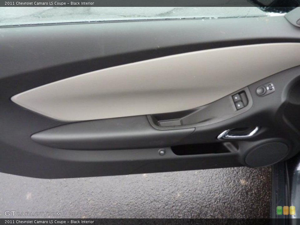 Black Interior Door Panel for the 2011 Chevrolet Camaro LS Coupe #43399324